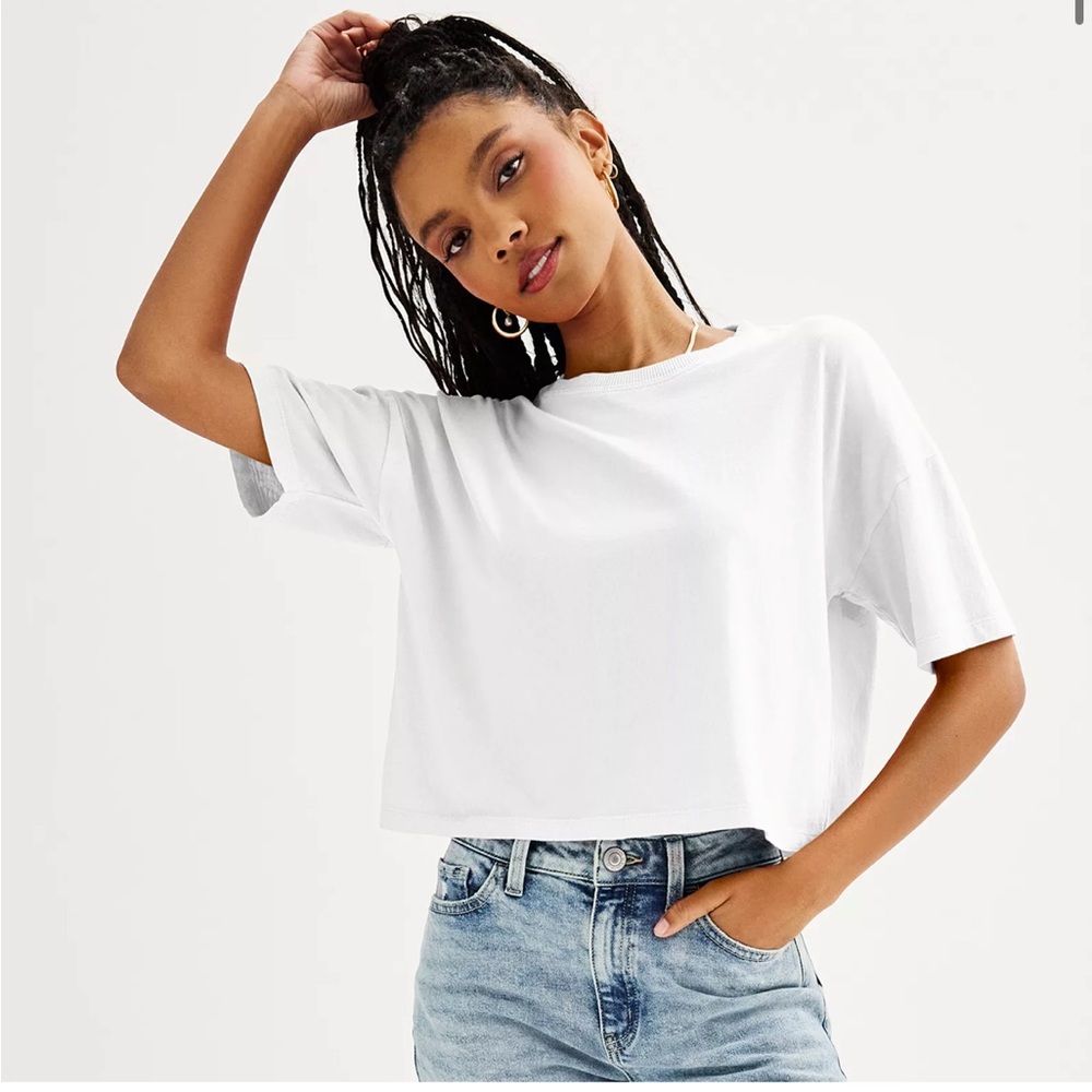 SO | Cropped Tee - White